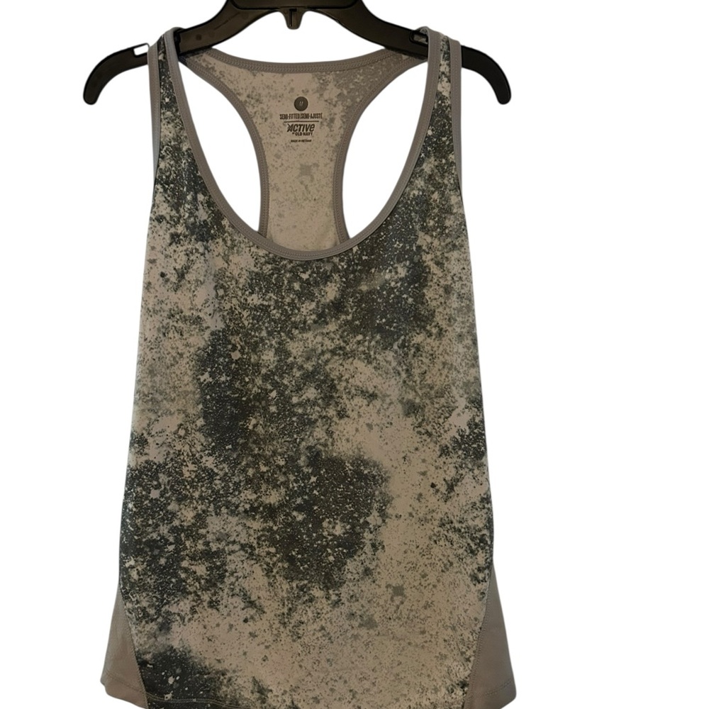 Old Navy Taupe and Olive Active Racerback Tank med